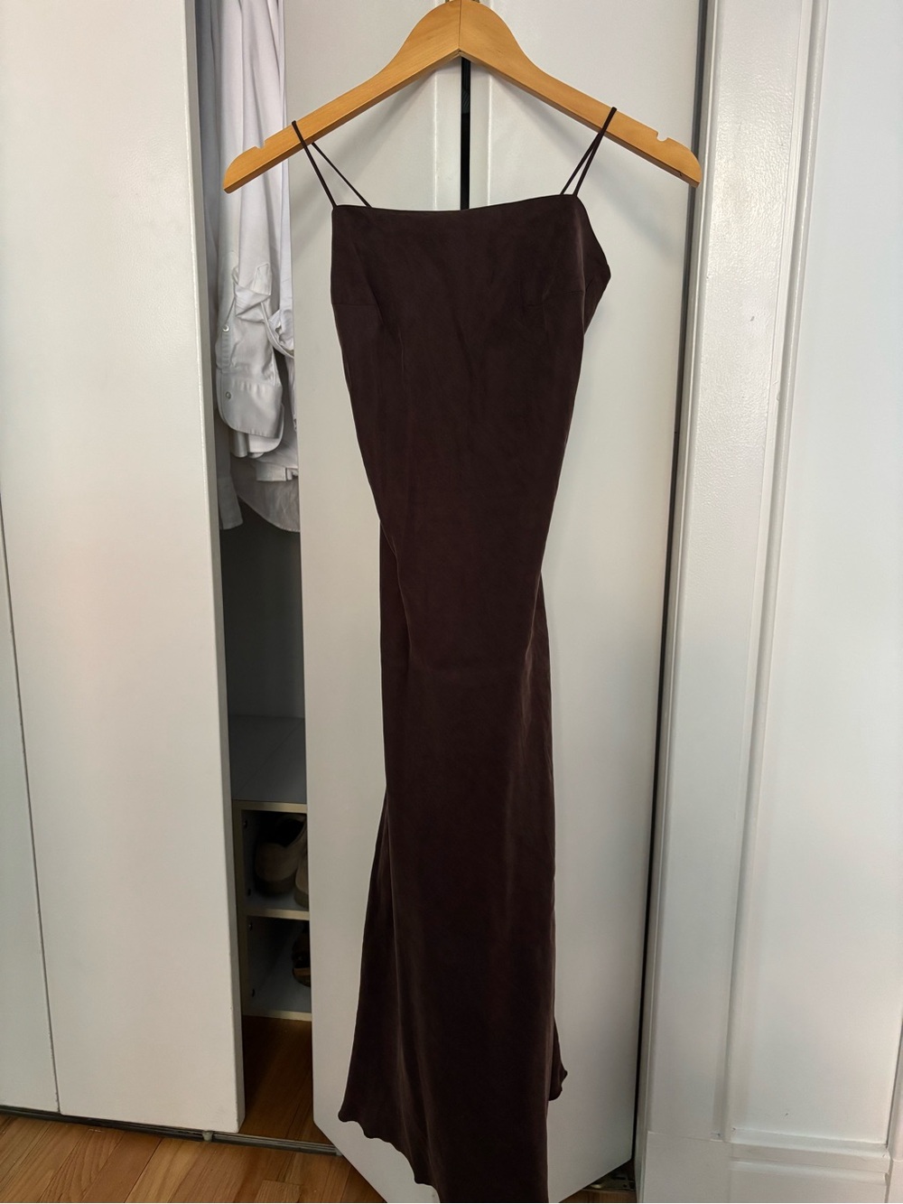 Djerf Avenue Dream Dress Midi Dark Mocha